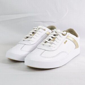 NIB Women's OluKai Ha'Upu 20493-4R4R Size 11 in White Leather Sneakers